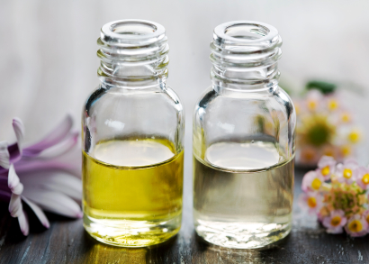 Aromatherapy essential oil bottles